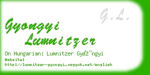 gyongyi lumnitzer business card